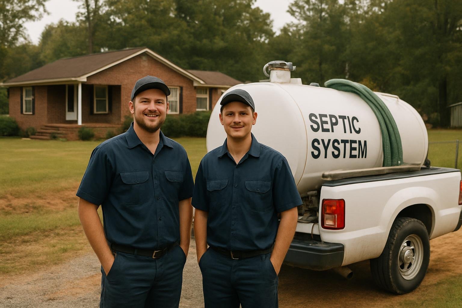 Harnett Septic Pros crew, Coats NC