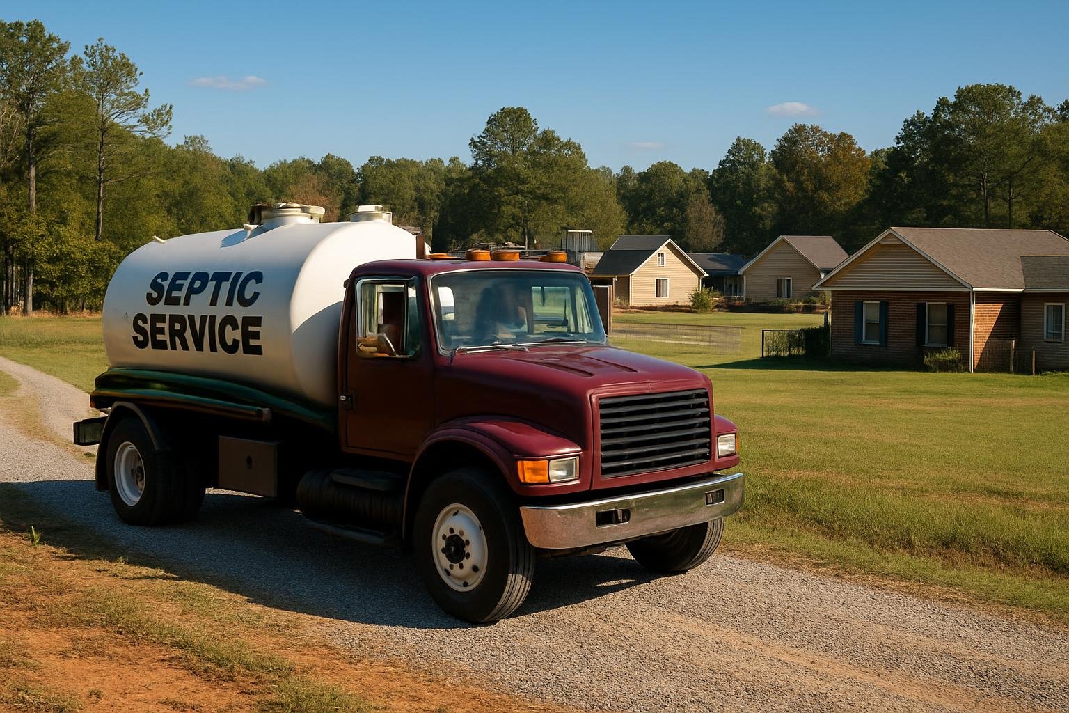 Rural septic system near Anderson Creek, NC