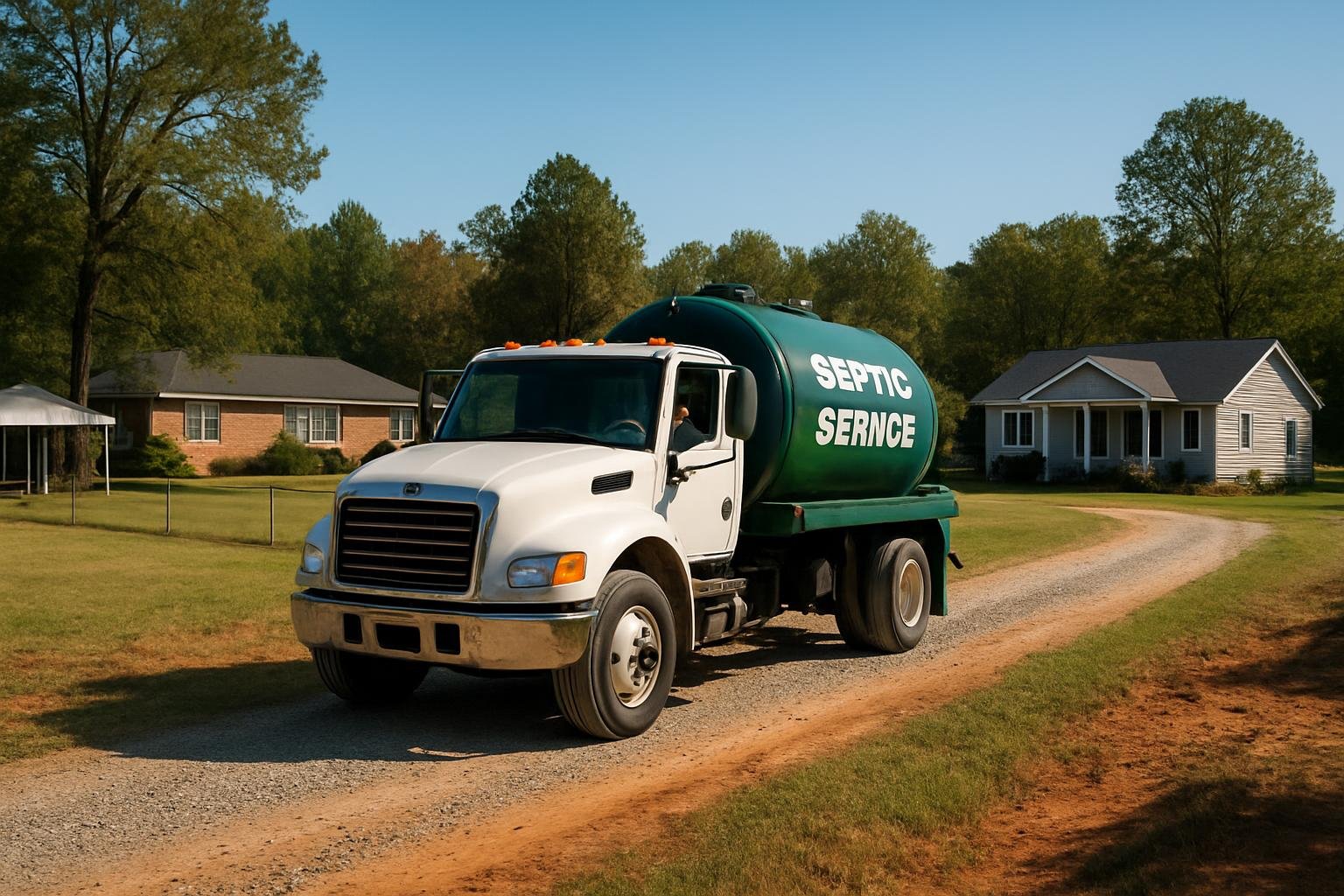Rural septic system near Bunnlevel, NC