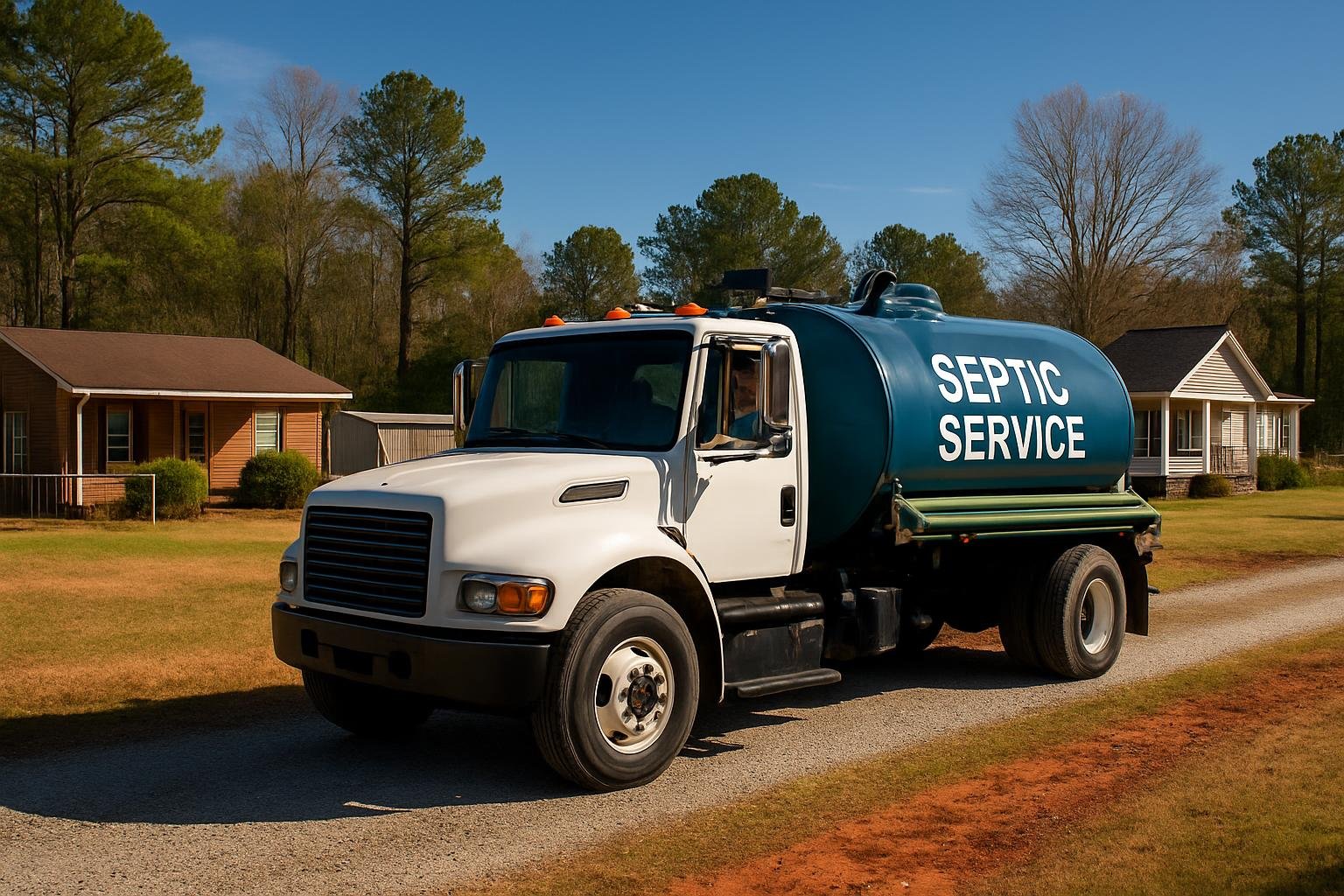 Rural septic system near Cameron, NC