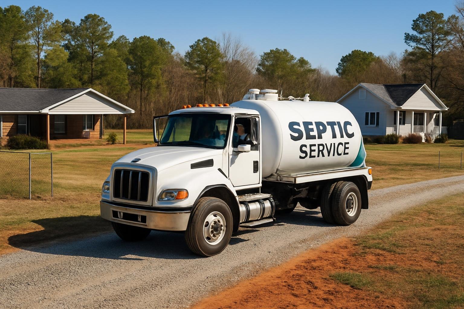 Rural septic system near Christian Light, NC
