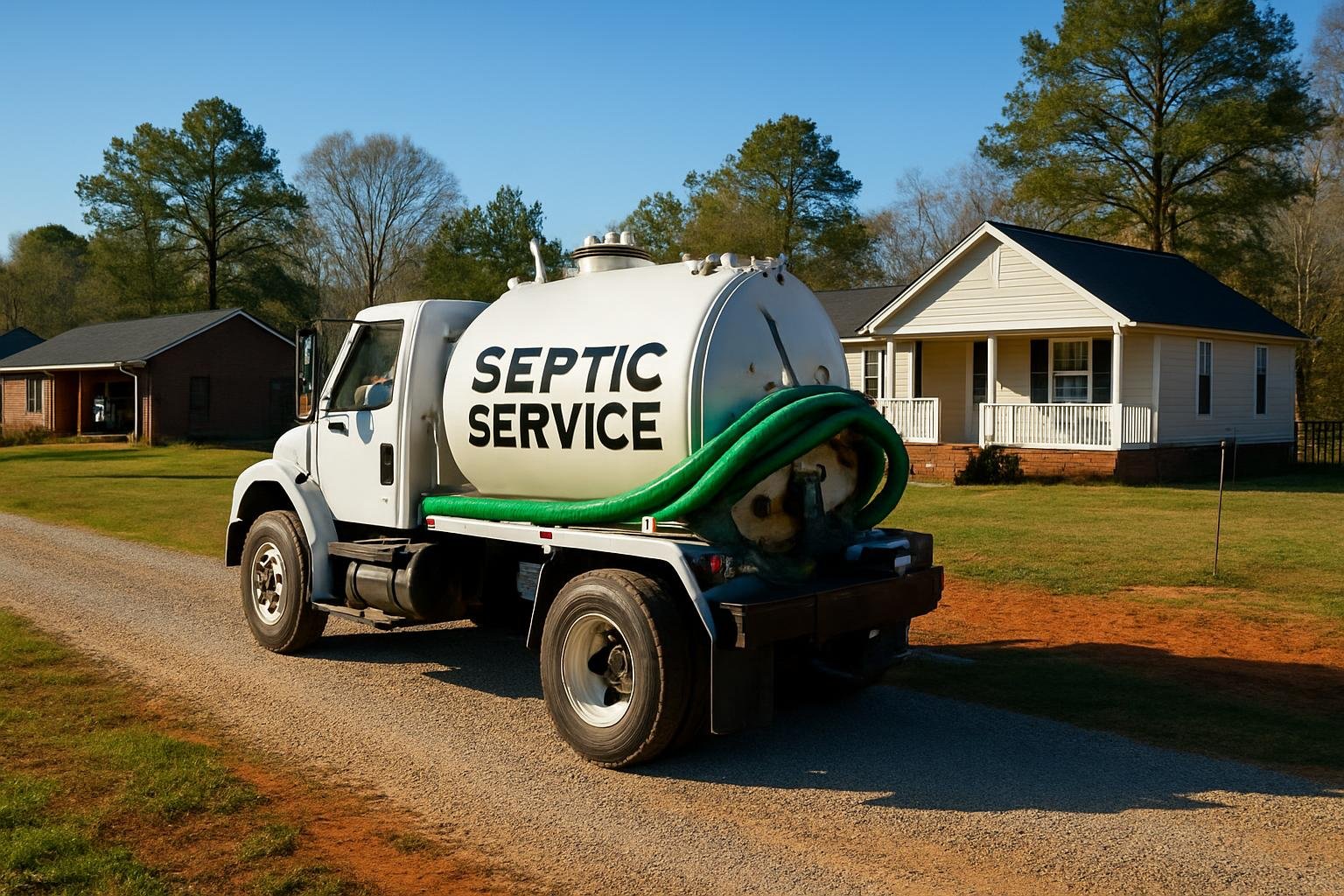Rural septic system near Duke, NC