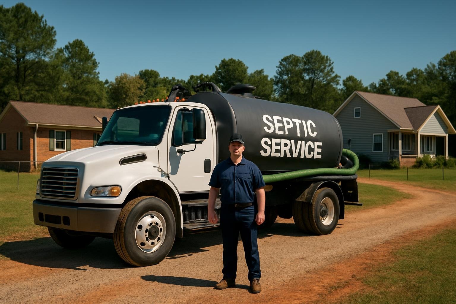 Septic tank pumping service in Duke, NC