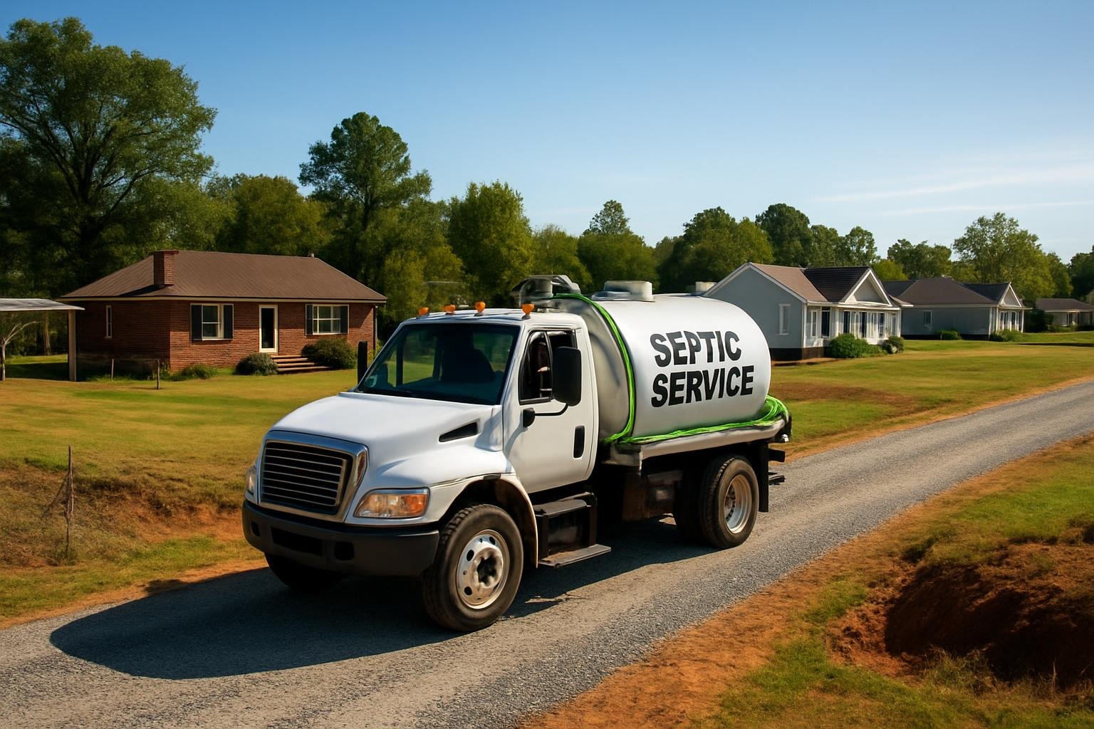 Rural septic system near Dunn, NC