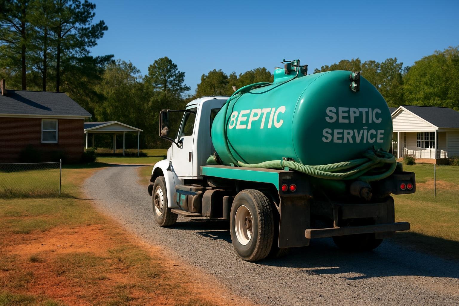Rural septic system near Erwin, NC