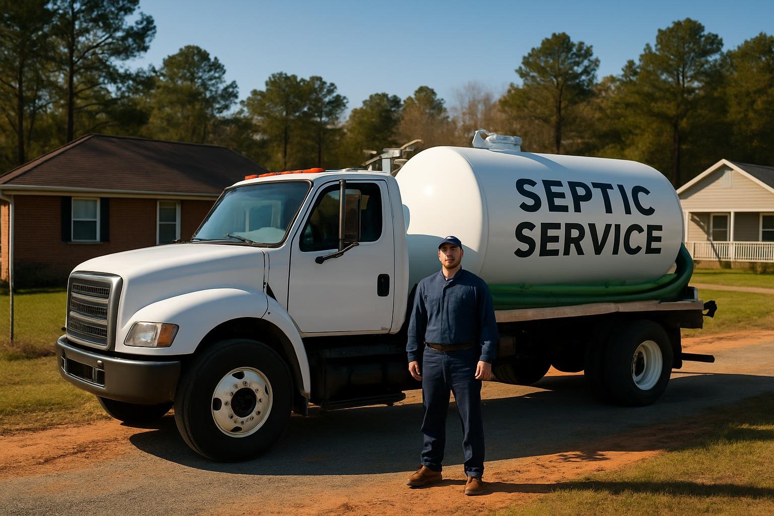 Septic tank pumping service in Falcon, NC