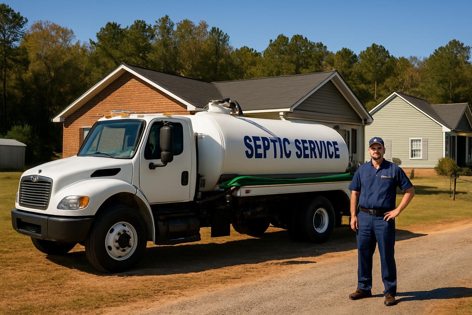 Septic tank pumping service in Four Oaks, NC