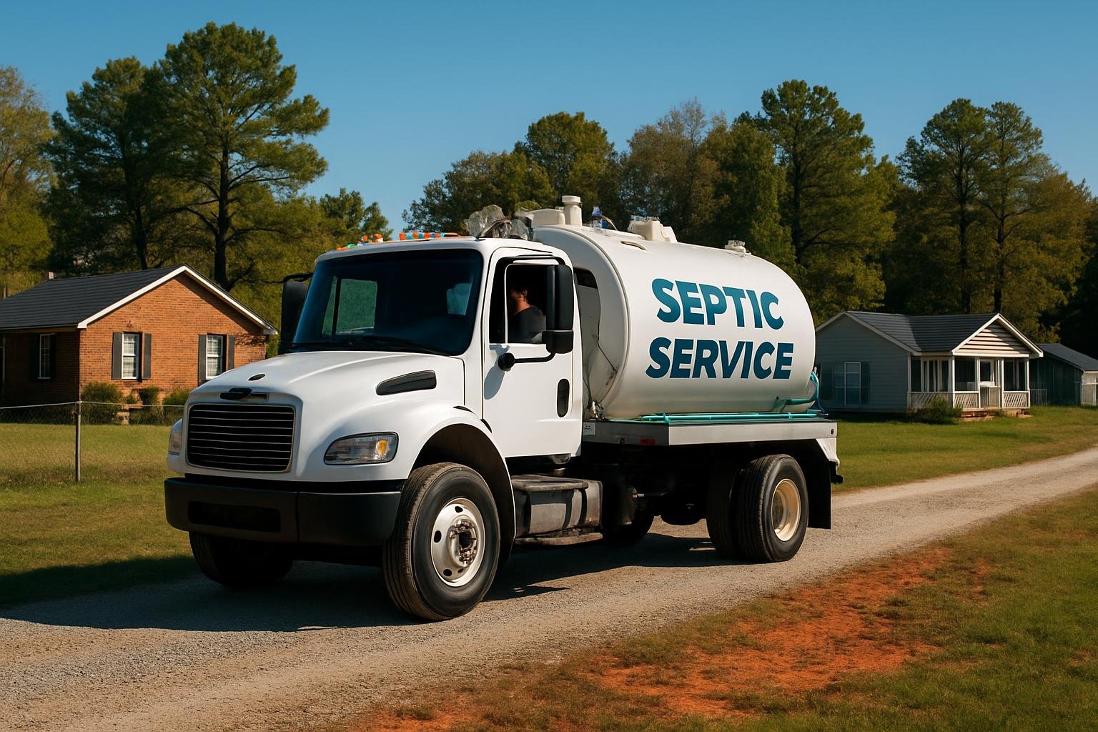 Rural septic system near Fuquay-Varina, NC