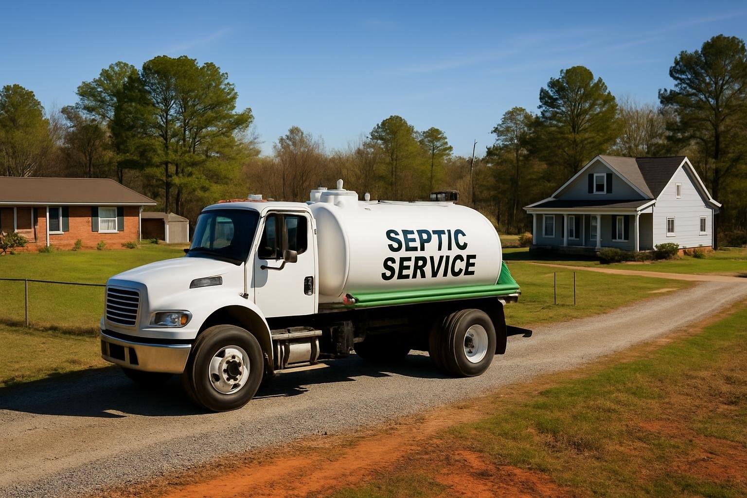 Rural septic system near Godwin, NC