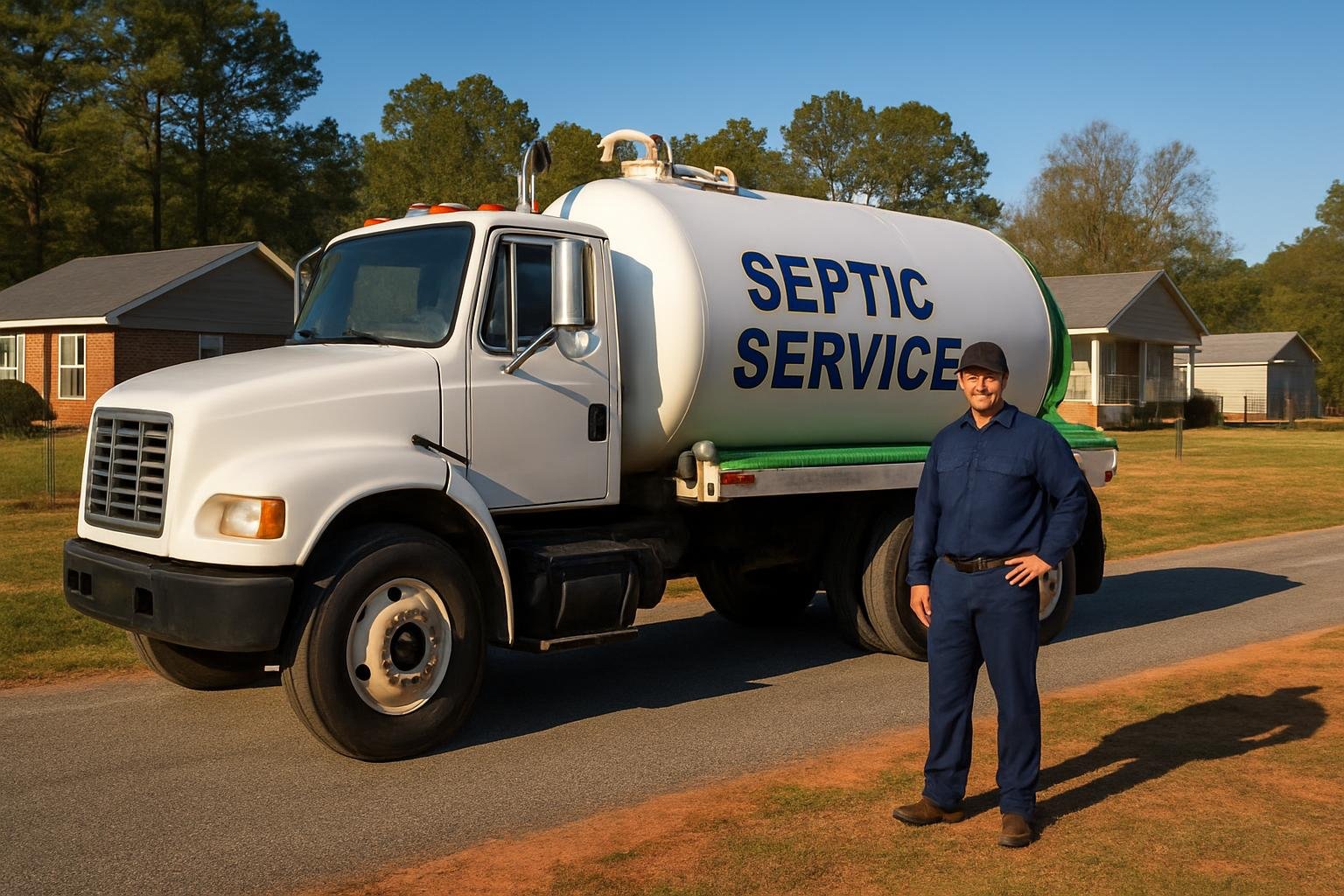 Septic tank pumping service in Godwin, NC