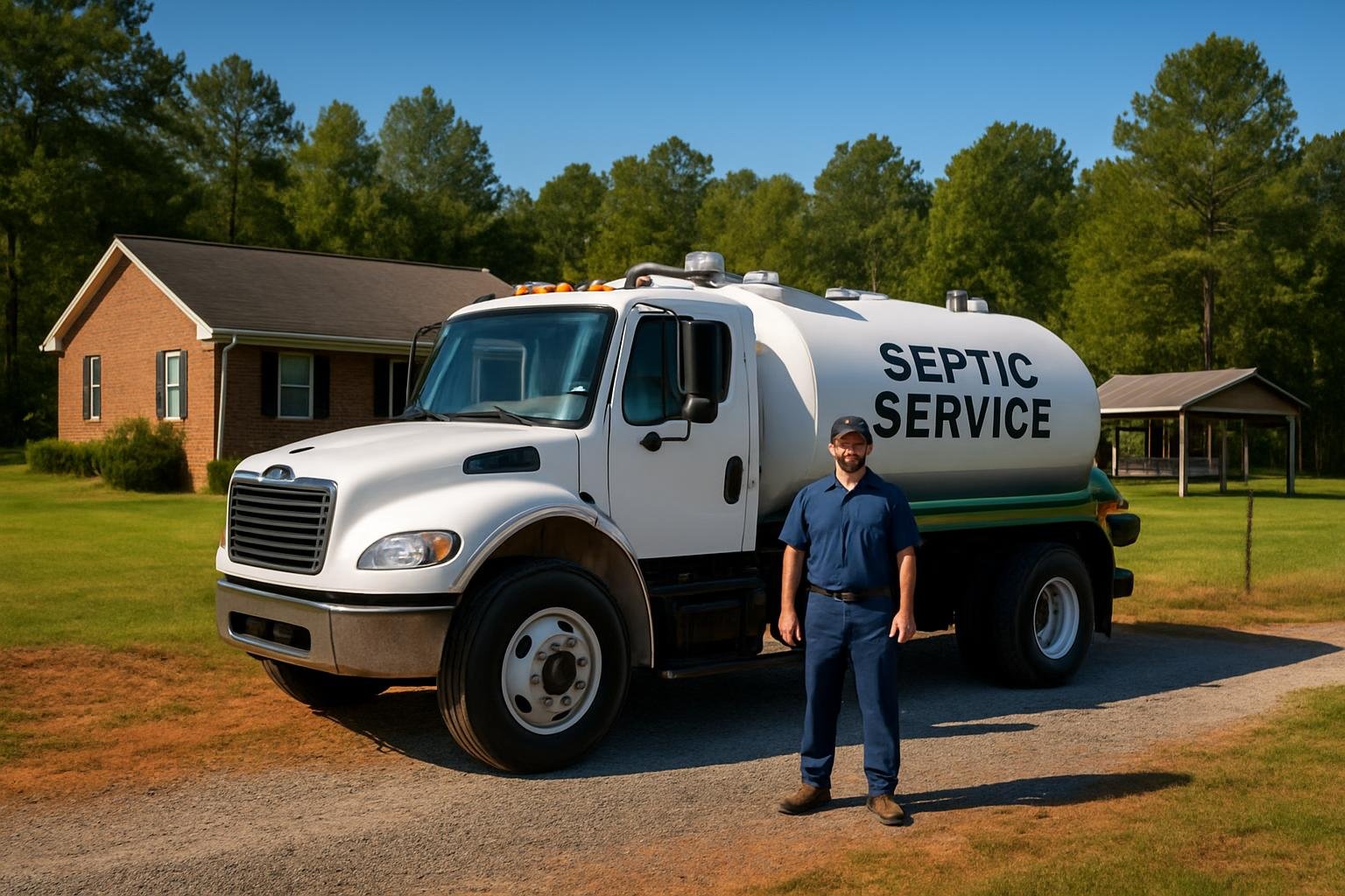 Septic tank pumping service in Linden, NC