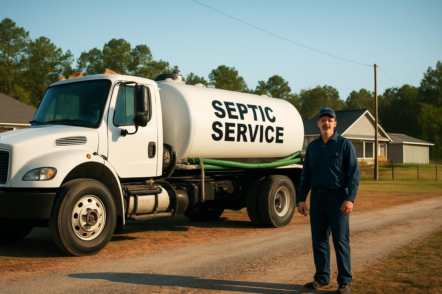 Septic tank pumping service in Olivia, NC