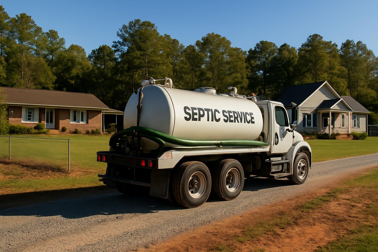 Rural septic system near Spring Lake, NC