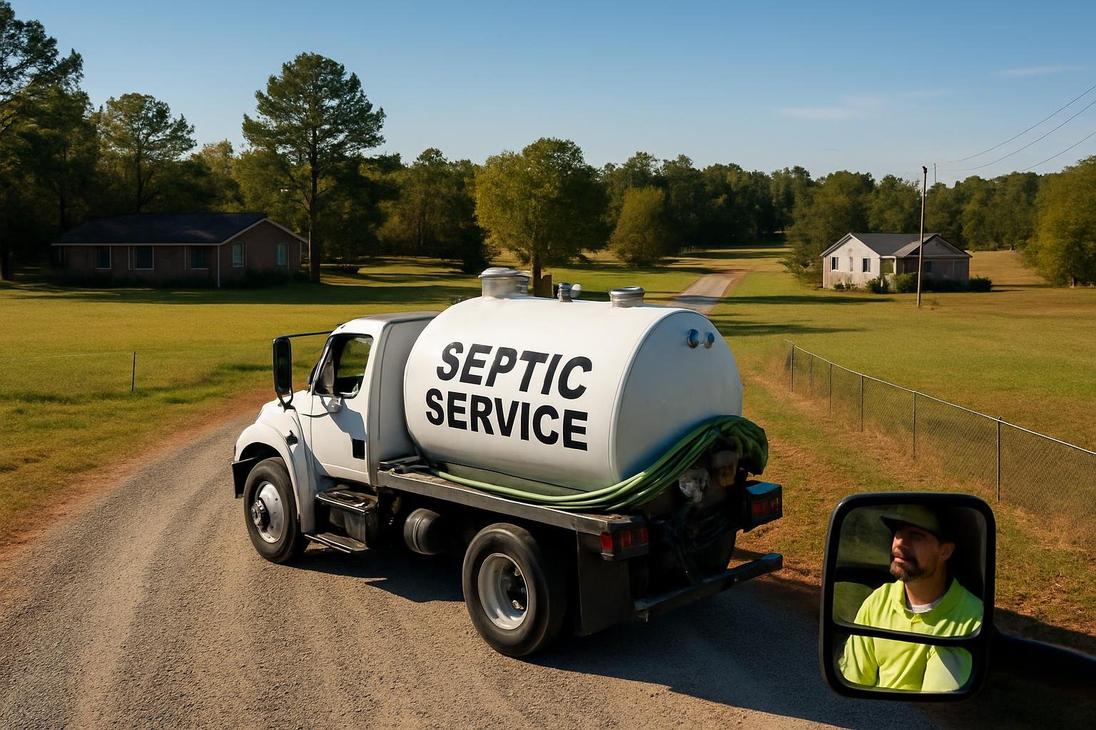 Rural septic system near Wade, NC