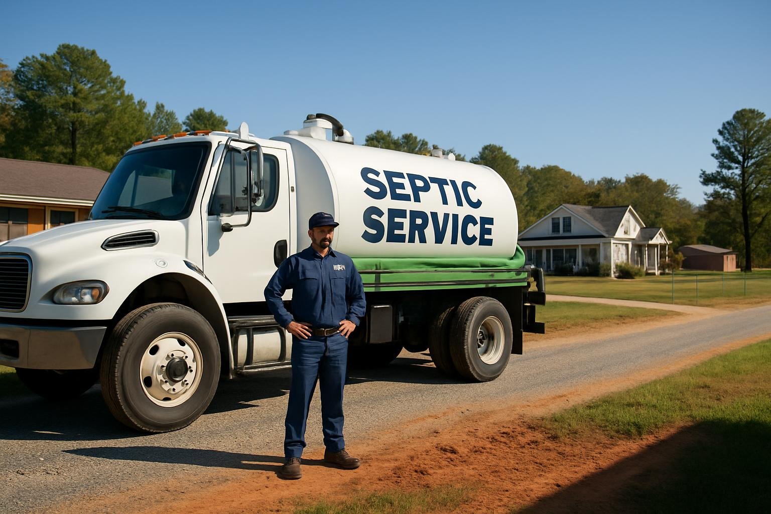 Septic tank pumping service in Willow Spring, NC